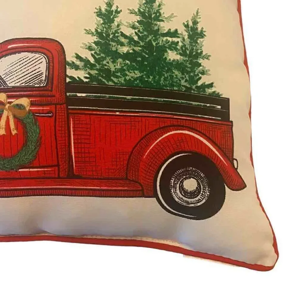 Christmas Truck 16” Toss Pillow‎